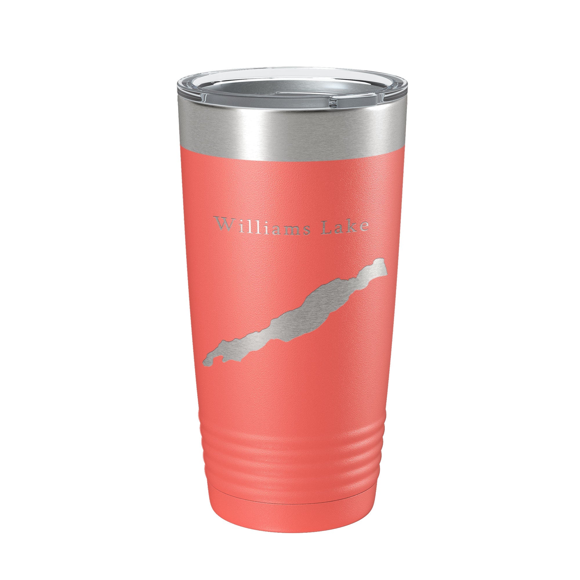 Williams Lake Map Tumbler Travel Mug Insulated Laser Engraved Coffee Cup Washington 20 oz-20