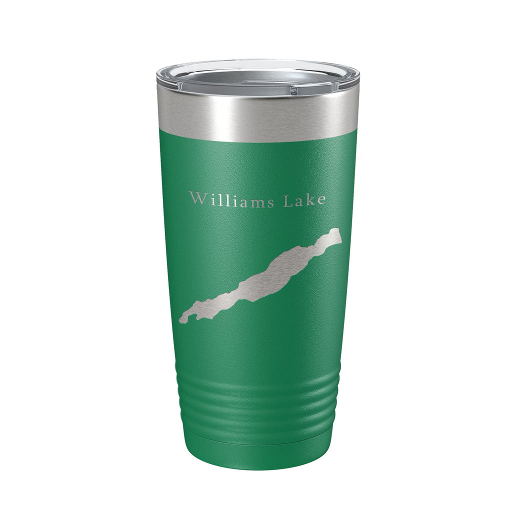 Williams Lake Map Tumbler Travel Mug Insulated Laser Engraved Coffee Cup Washington 20 oz-9