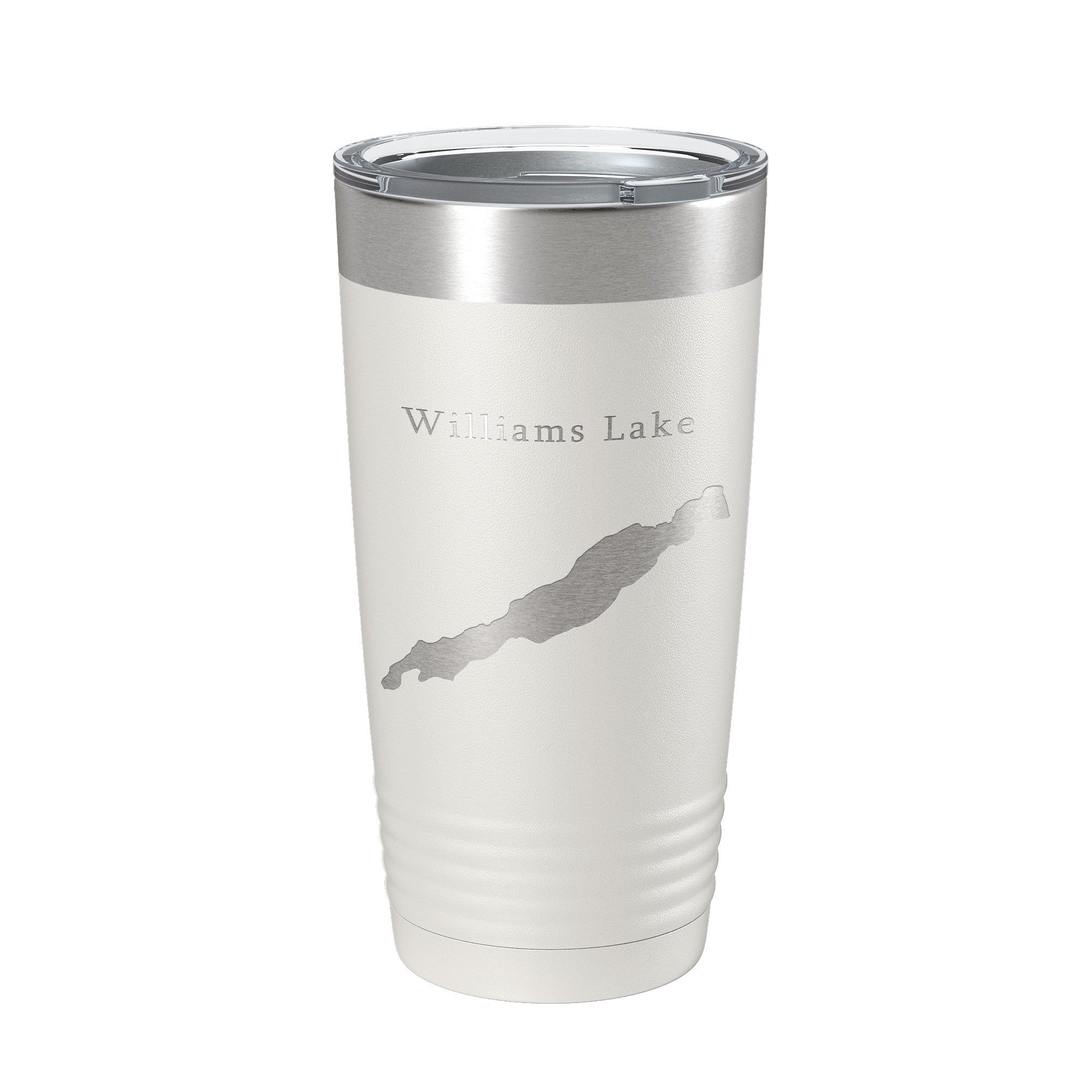 Williams Lake Map Tumbler Travel Mug Insulated Laser Engraved Coffee Cup Washington 20 oz-7