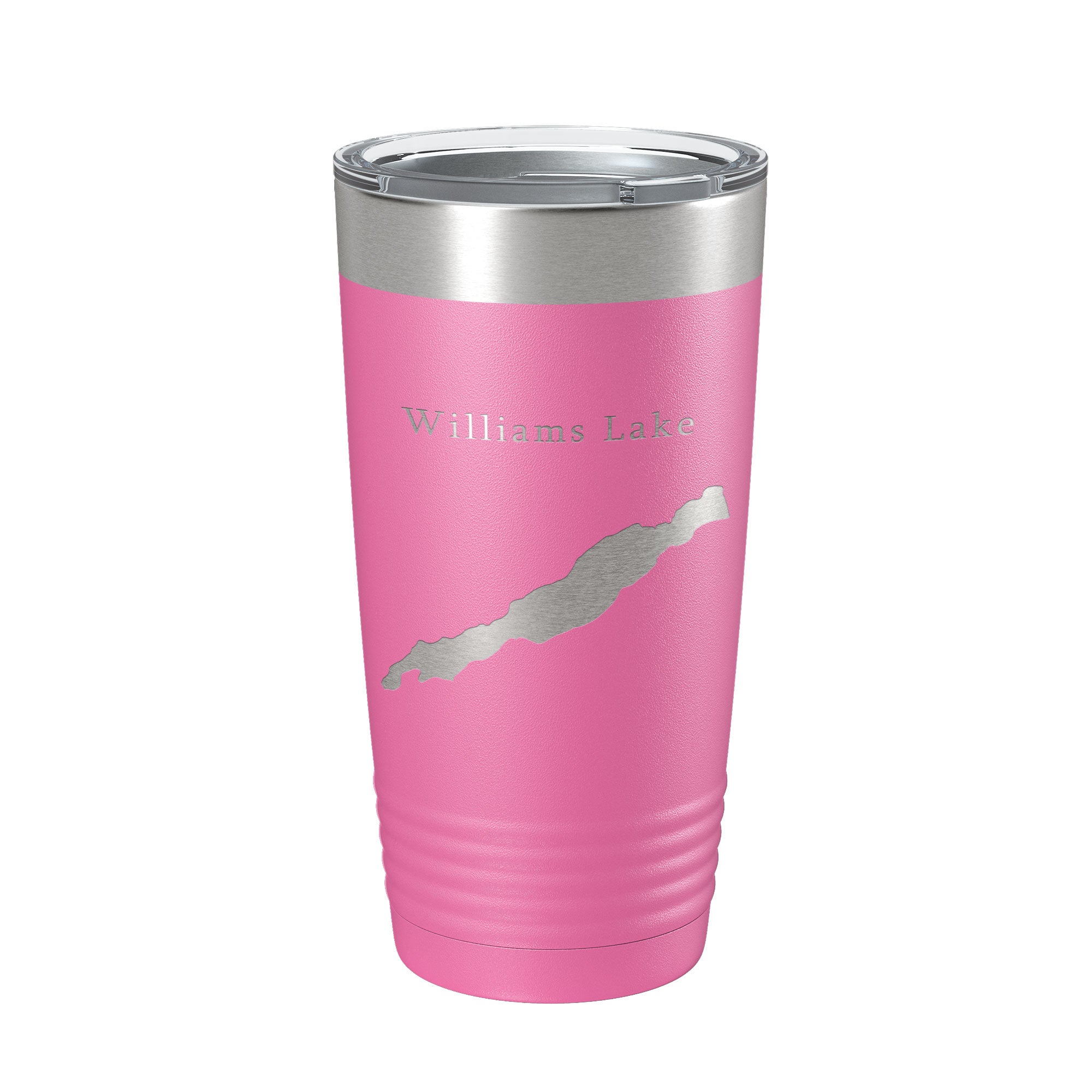 Williams Lake Map Tumbler Travel Mug Insulated Laser Engraved Coffee Cup Washington 20 oz-11
