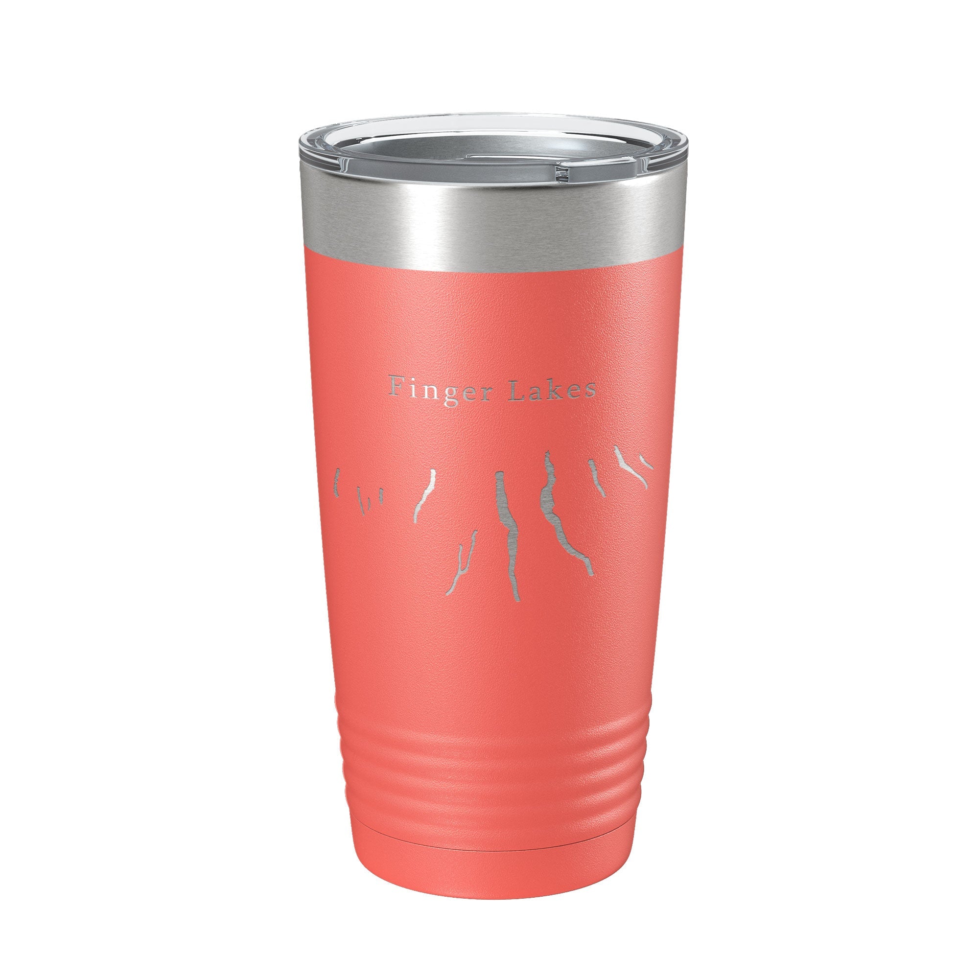 Finger Lakes Map Tumbler Travel Mug Insulated Laser Engraved Coffee Cup New York 20 oz-20