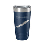 Williams Lake Map Tumbler Travel Mug Insulated Laser Engraved Coffee Cup Washington 20 oz-8