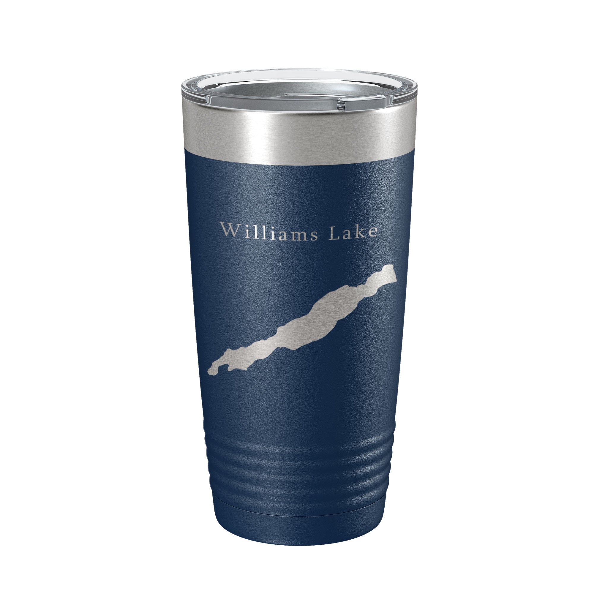 Williams Lake Map Tumbler Travel Mug Insulated Laser Engraved Coffee Cup Washington 20 oz-8