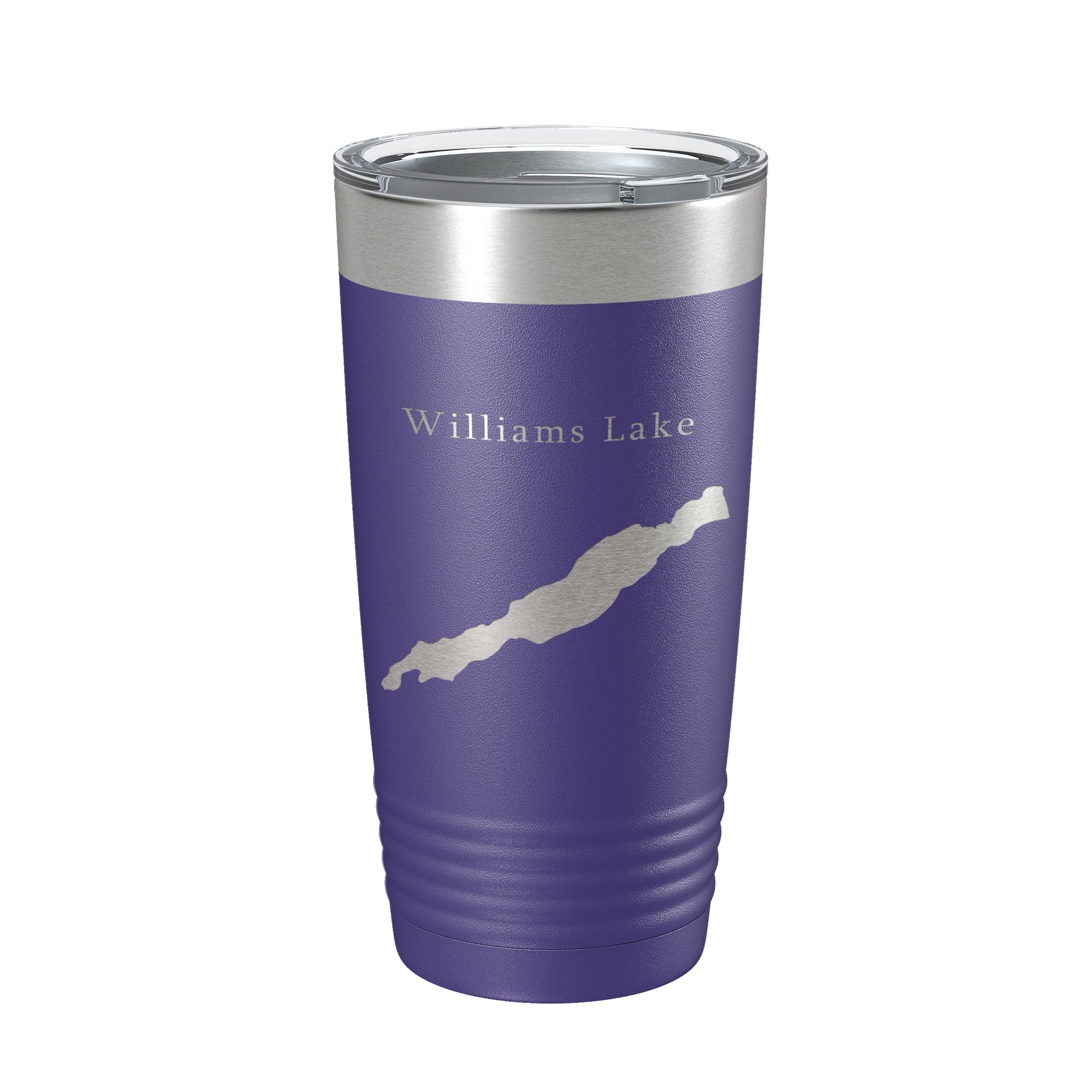 Williams Lake Map Tumbler Travel Mug Insulated Laser Engraved Coffee Cup Washington 20 oz-15