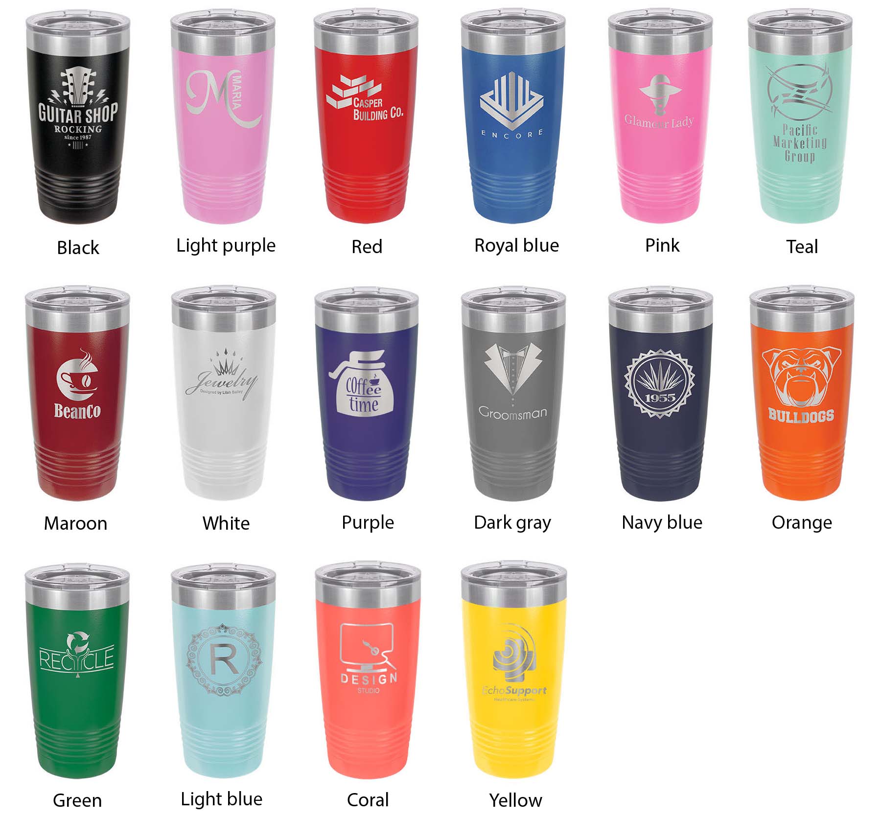 Finger Lakes Map Tumbler Travel Mug Insulated Laser Engraved Coffee Cup New York 20 oz-3