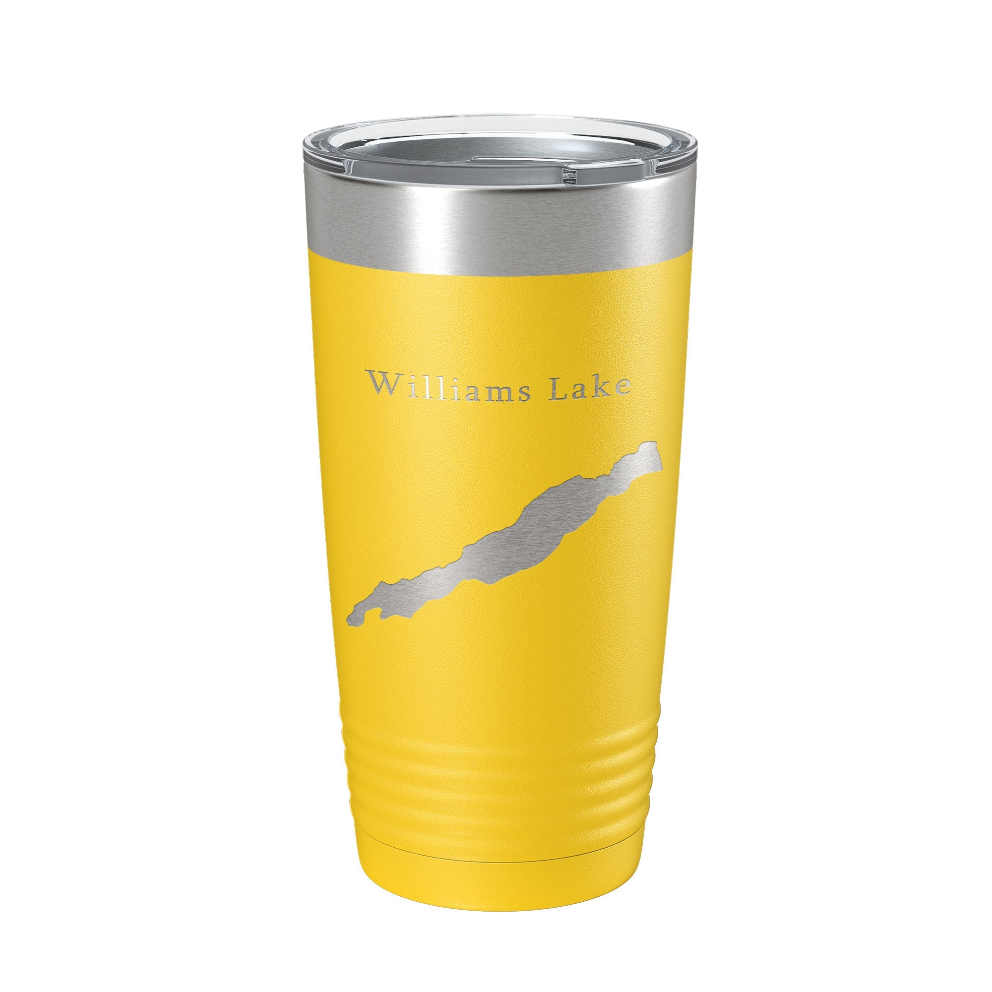 Williams Lake Map Tumbler Travel Mug Insulated Laser Engraved Coffee Cup Washington 20 oz-19