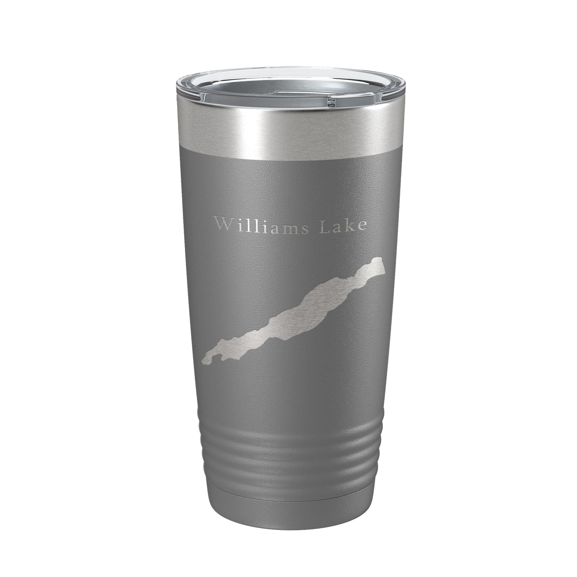 Williams Lake Map Tumbler Travel Mug Insulated Laser Engraved Coffee Cup Washington 20 oz-16