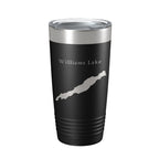 Williams Lake Map Tumbler Travel Mug Insulated Laser Engraved Coffee Cup Washington 20 oz-5