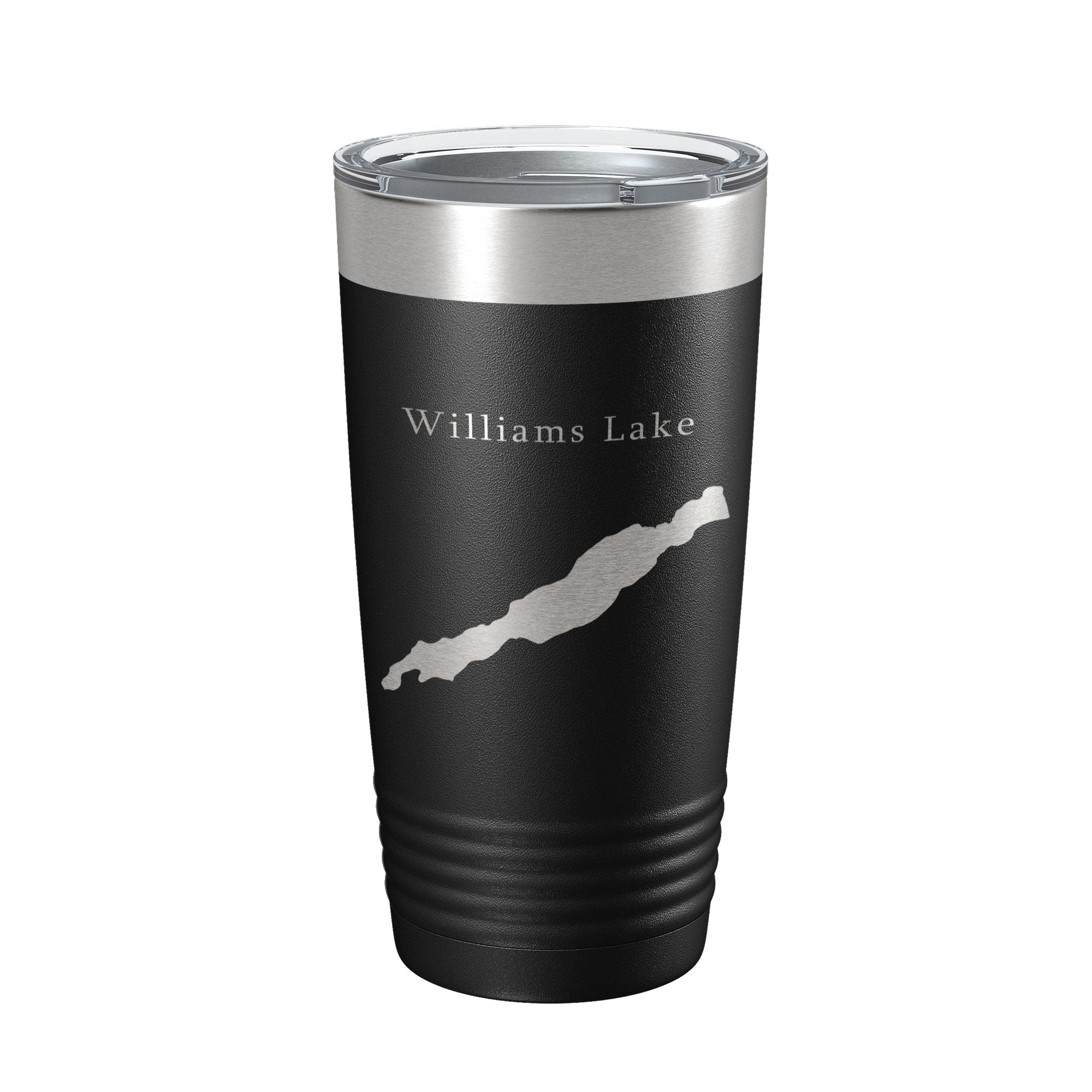 Williams Lake Map Tumbler Travel Mug Insulated Laser Engraved Coffee Cup Washington 20 oz-5