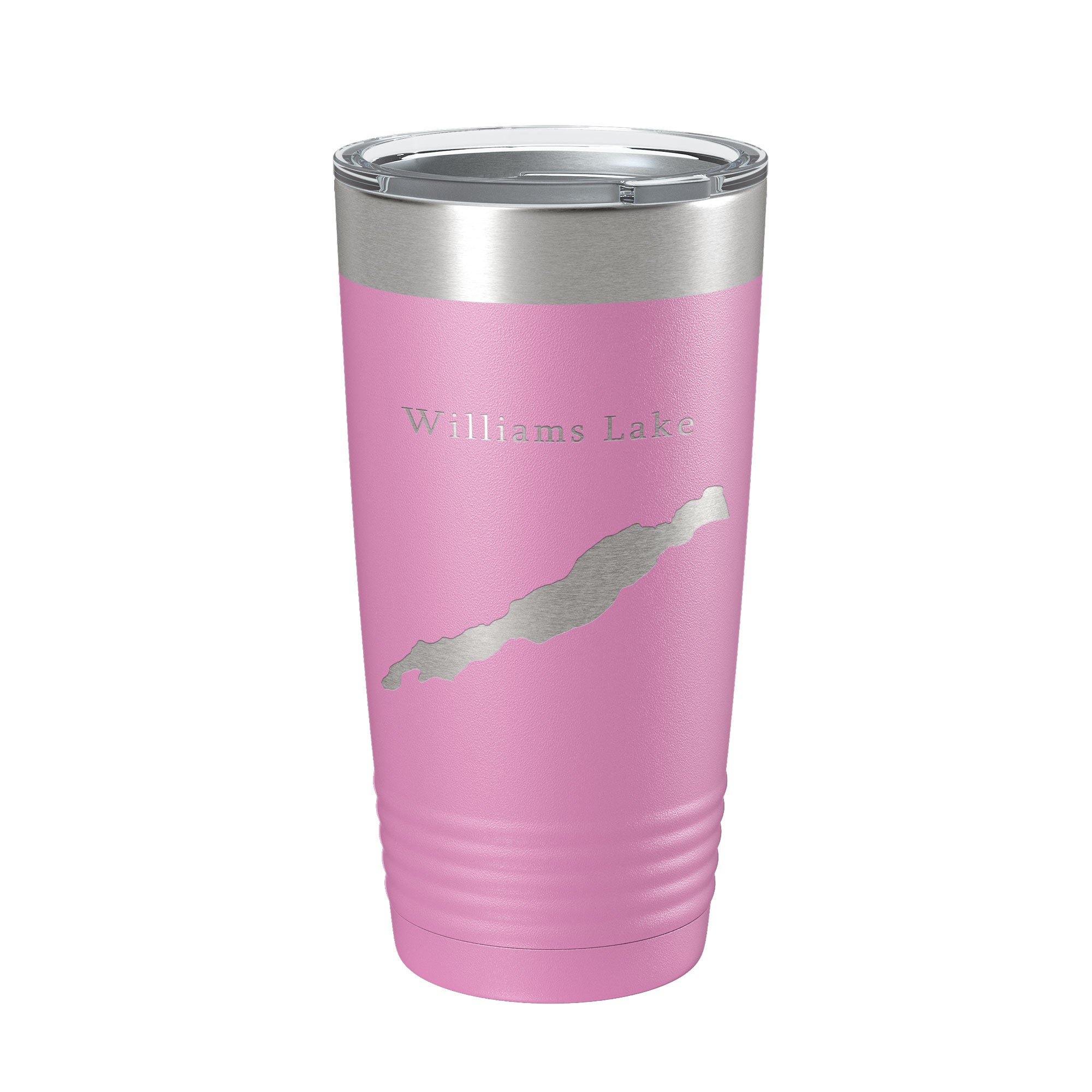Williams Lake Map Tumbler Travel Mug Insulated Laser Engraved Coffee Cup Washington 20 oz-14