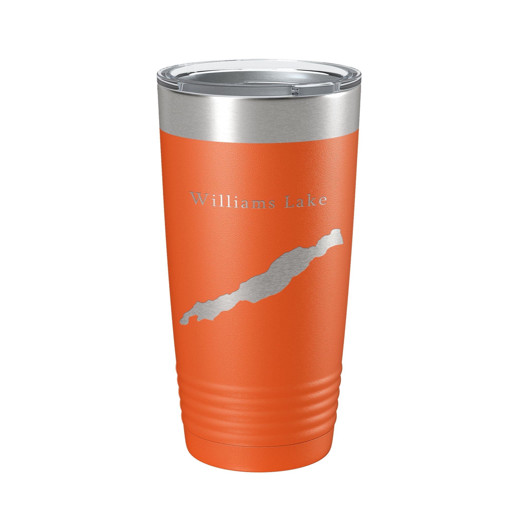 Williams Lake Map Tumbler Travel Mug Insulated Laser Engraved Coffee Cup Washington 20 oz-17