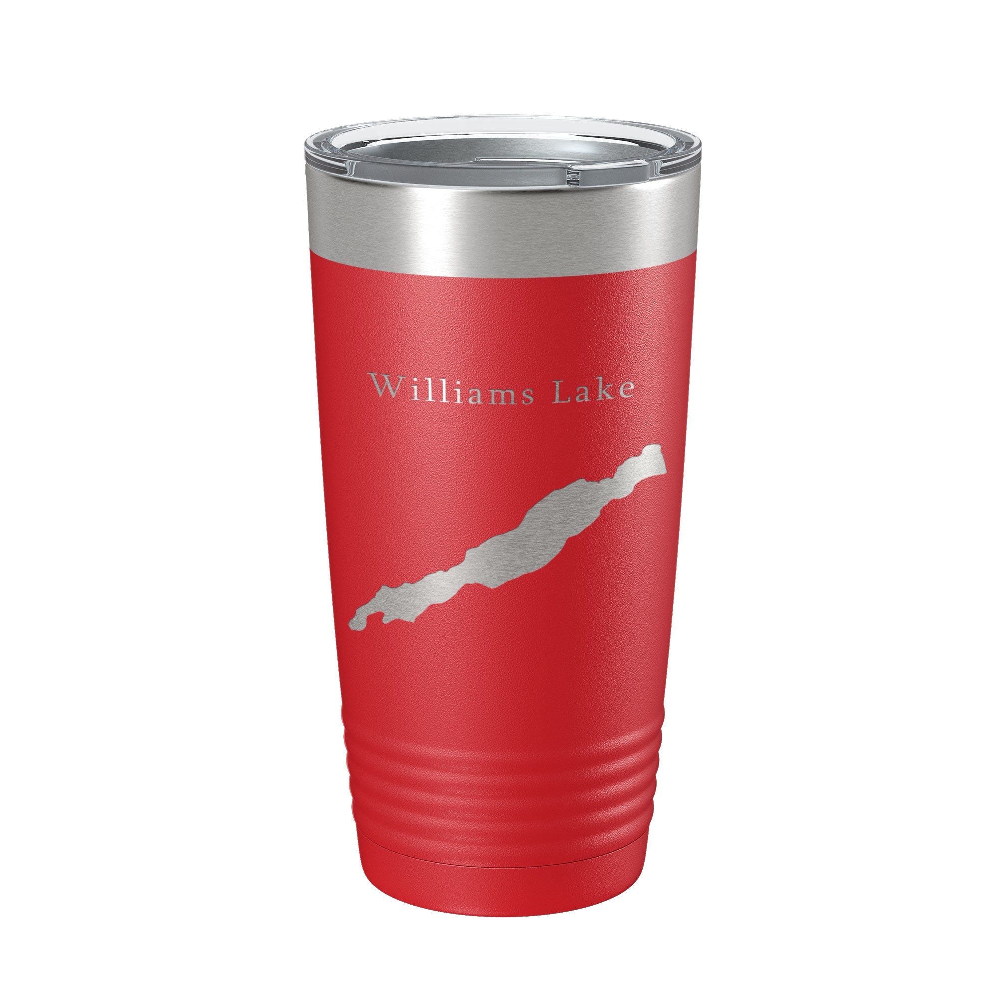 Williams Lake Map Tumbler Travel Mug Insulated Laser Engraved Coffee Cup Washington 20 oz-10