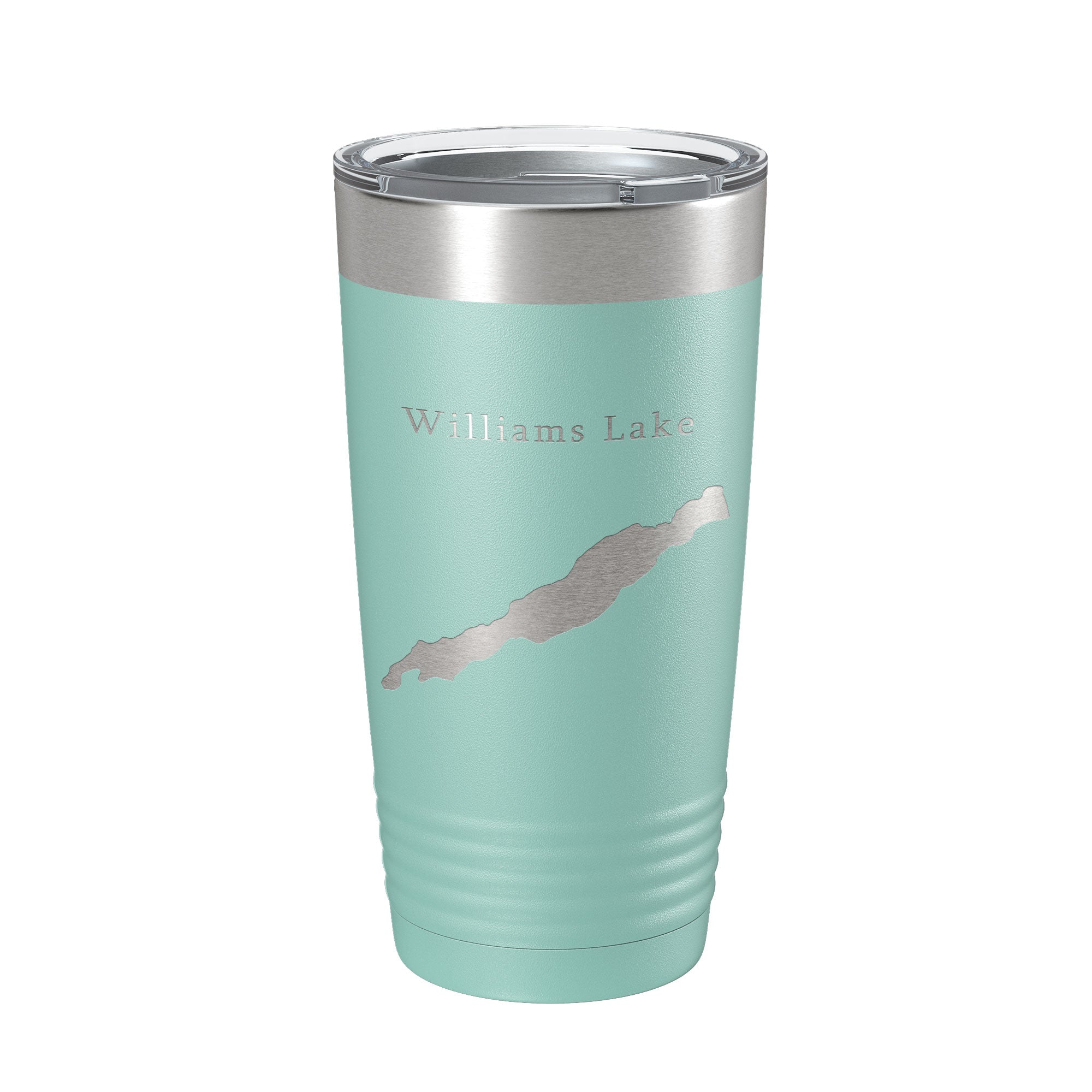 Williams Lake Map Tumbler Travel Mug Insulated Laser Engraved Coffee Cup Washington 20 oz-12